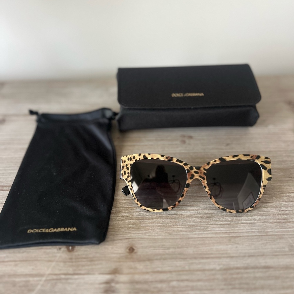 Dolce & Gabbana Animal Print Sunglasses